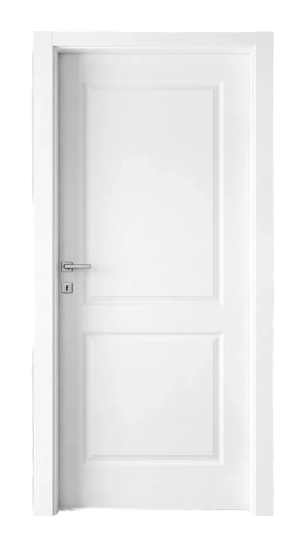 Porta interna laccata 2 Bugne su misura, prodotta da Pan.door.a e montata a Codroipo