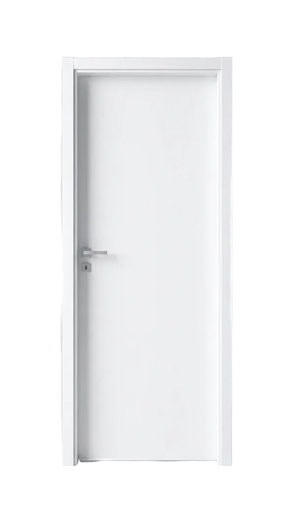 Porta interna laminata Bianco su misura, prodotta da Pan.door.a e montata a Codroipo