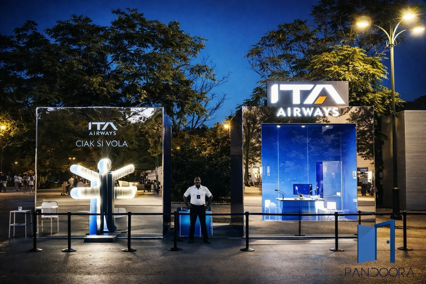 Installazione a Mestre realizzata con componenti strutturali e pannelli speciali Pan.door.a