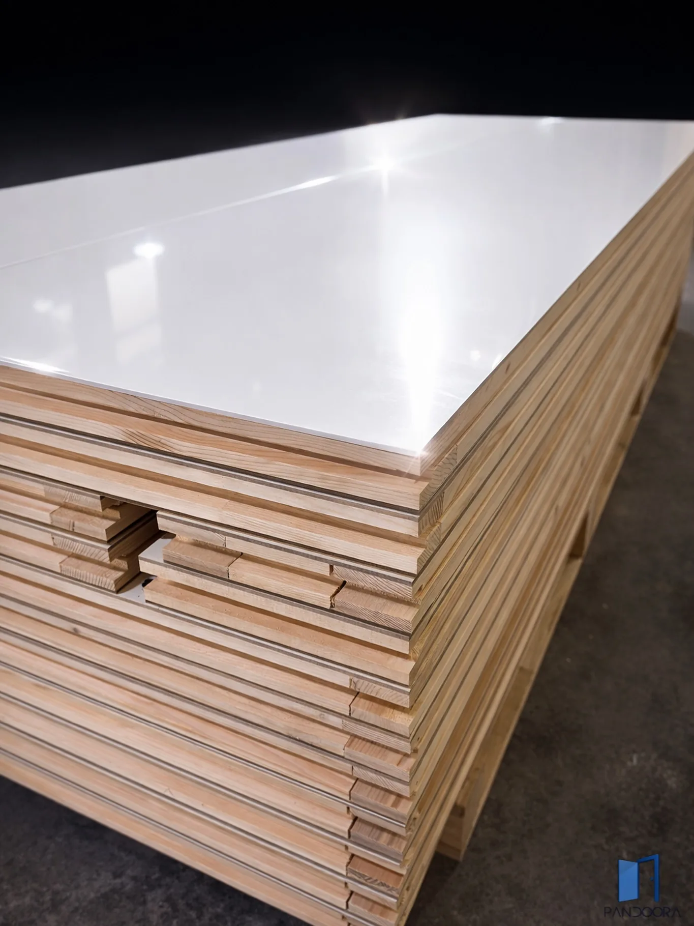 Pannelli tamburati laminati bianchi fuori misura ad alta planarità