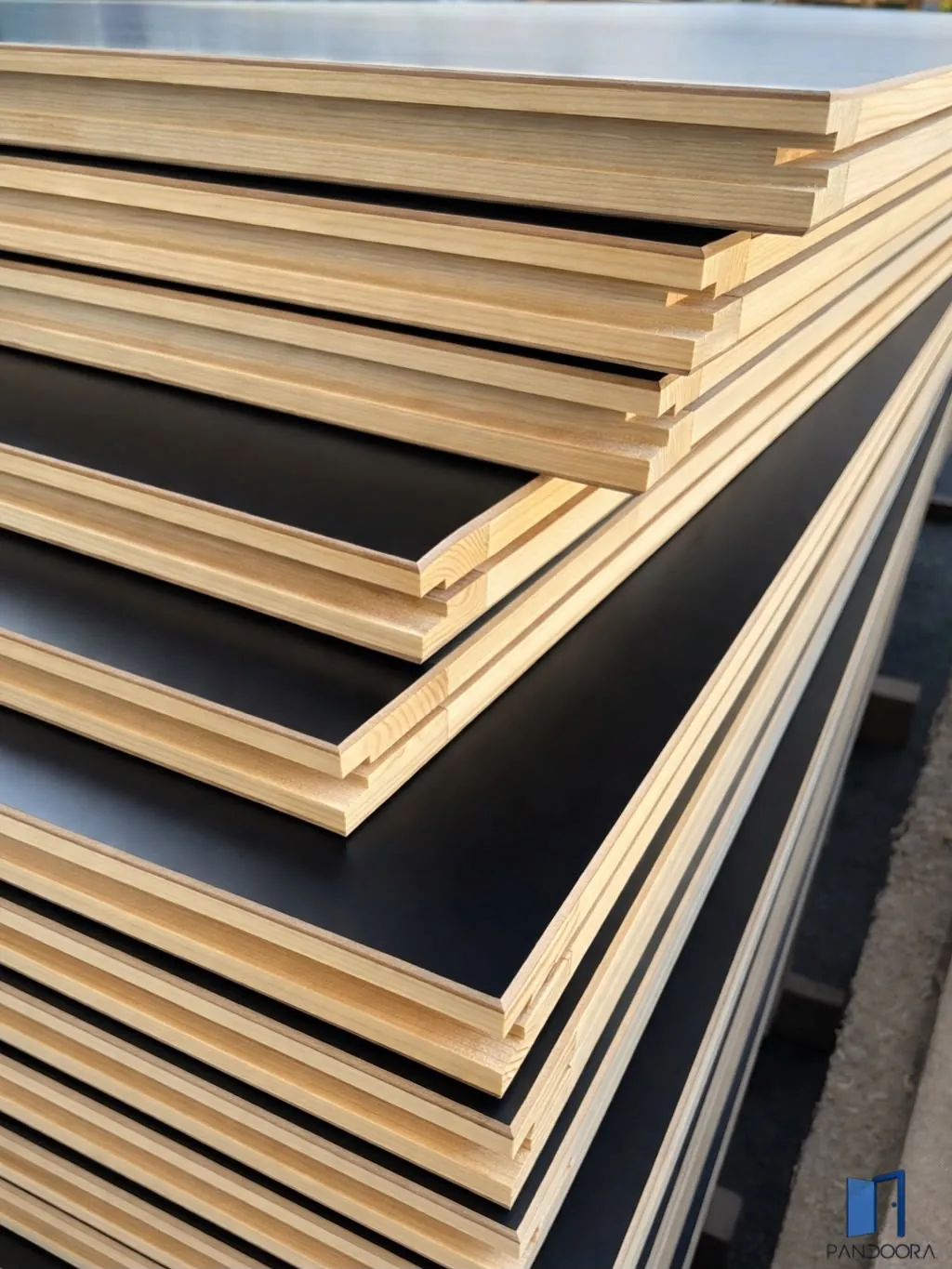 Pannelli tamburati laminati neri