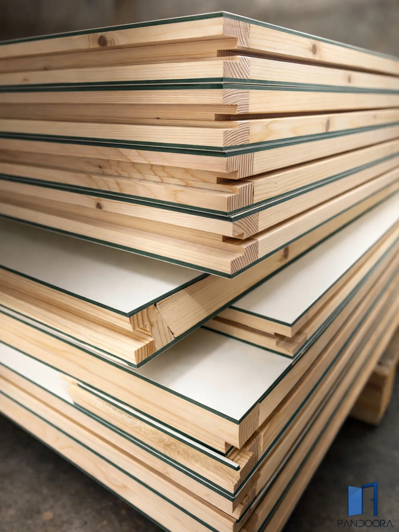 Pannelli tamburati laminati bianchi con copertine in HDF idrorepellente