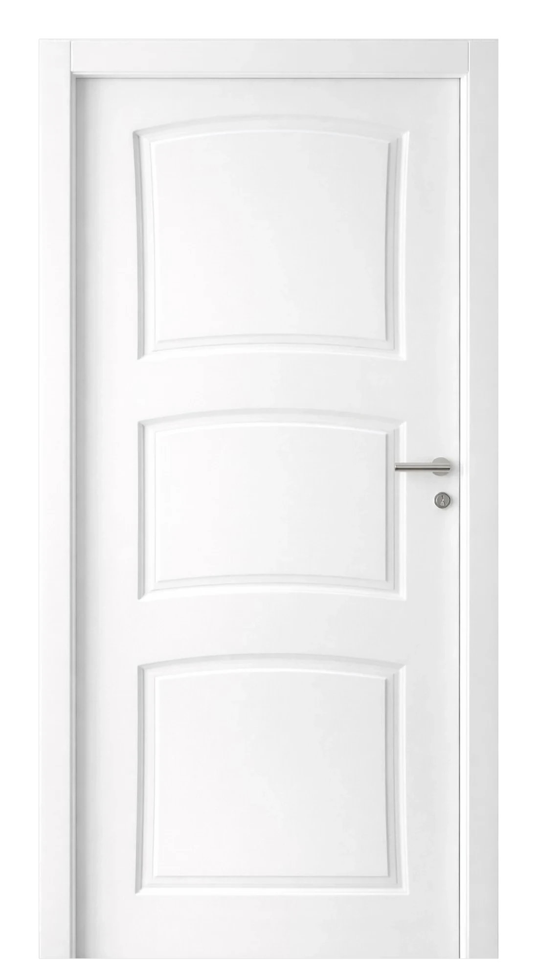 Porta Doppia 3 Bugne Curva – porta per interni pantografata laccata